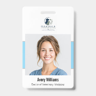 Badge ID de photo personnalisé vétérinaire