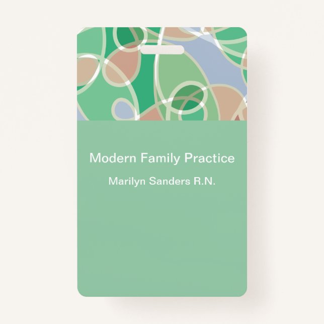 Badge ID employé du cabinet Doctor Modern (Devant)