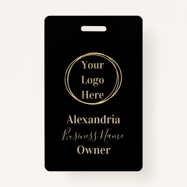 Badge ID entreprise personnalisé Nom de l'employé modern (Devant)