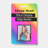 ID image Bright Neon Modern Rainbow Business Mauva