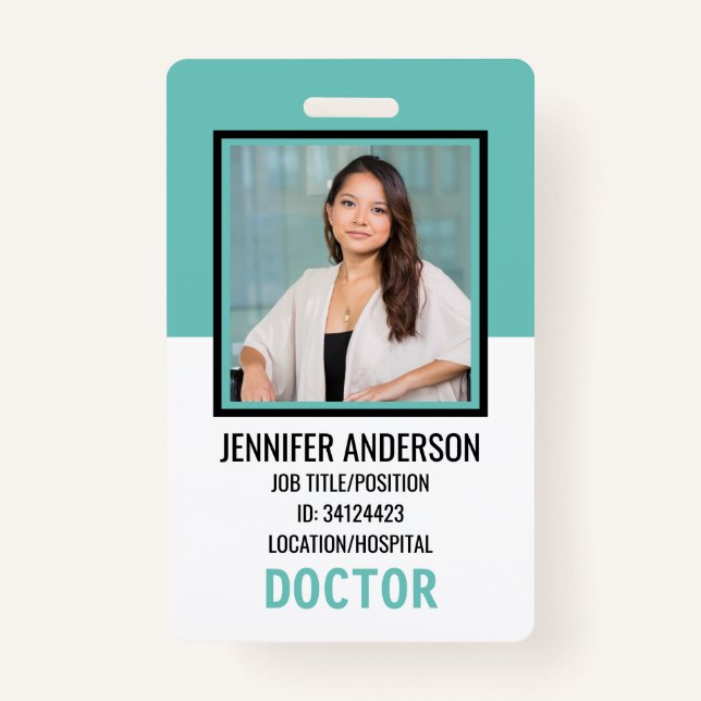 Badge ID Médicale de l'hôpital (Devant)