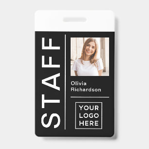 Badge ID moderne pour le personnel de l'entreprise  Phot
