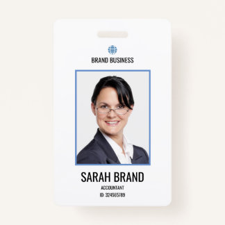 Badge ID personnel simple employé