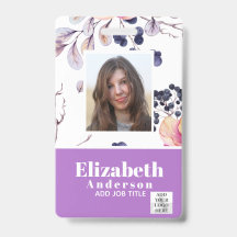 ID PHOTO - Carte VIP employé - Fleurs filles