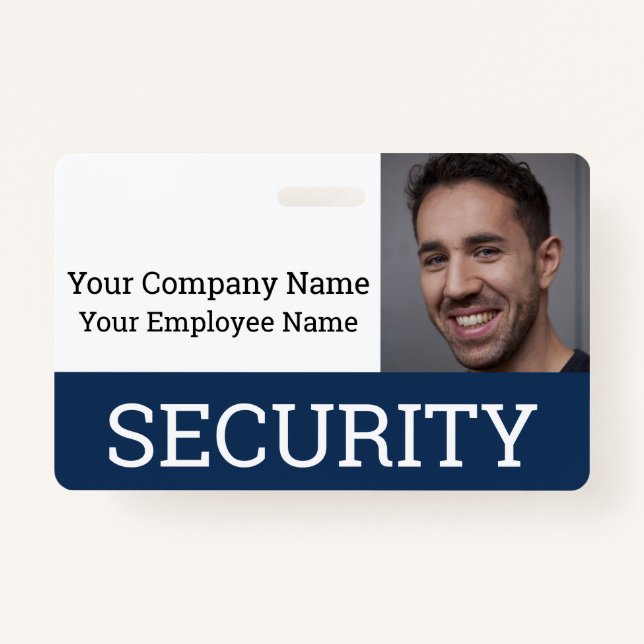 Badge ID photo de la Garde de sécurité professionnelle (Devant)