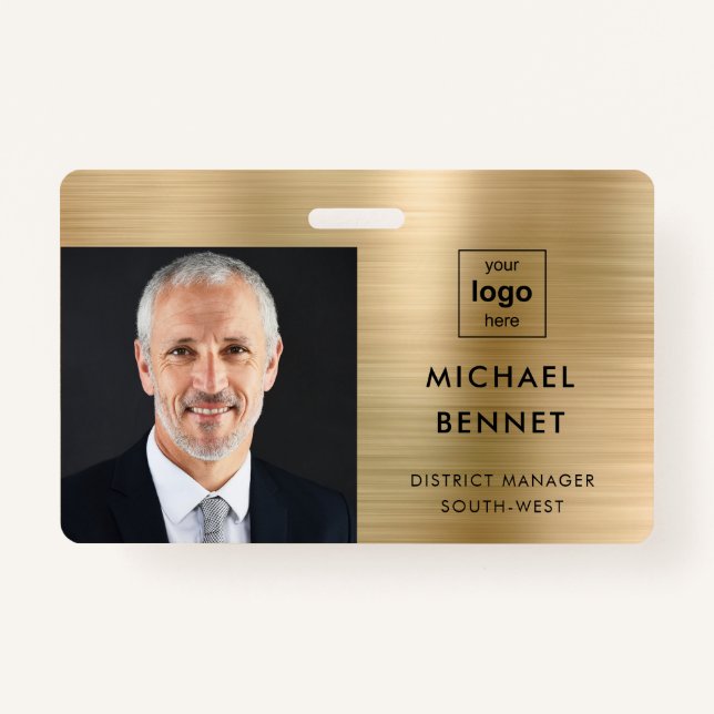 Badge ID photo de la société Modern Gold (Devant)