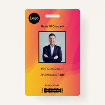 ID photo de l'employé de l'arc-en-ciel Abstrait