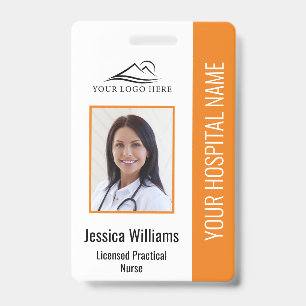 Badge ID photo de l'infirmière pratique autorisée LPN ve