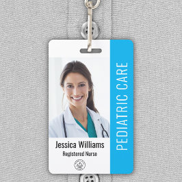 Badge ID photo employé avec détails personnalisés