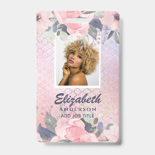 Badge ID PHOTO - Employé VIP Pass Fleurs de Parties scin