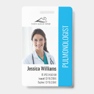 Badge ID photo et texte personnalisé Médicale