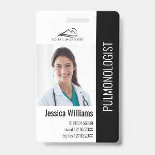 Badge ID photo et texte personnalisé Médicale