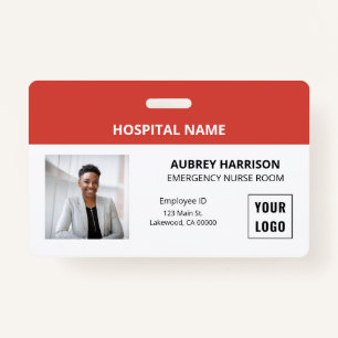 Badge ID photo Médicale simple essentiel