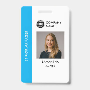 Badge ID photo personnalisé pour employé de l'entr