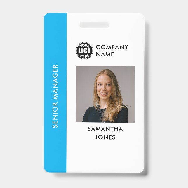 Badge ID photo personnalisé pour employé de l'entr (Avant)