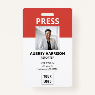 Badge ID photo simple Press