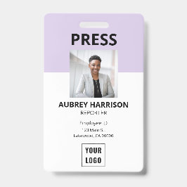 Badge ID photo simple Press