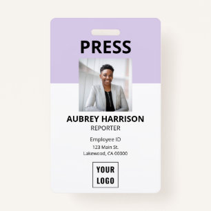 Badge ID photo simple Press