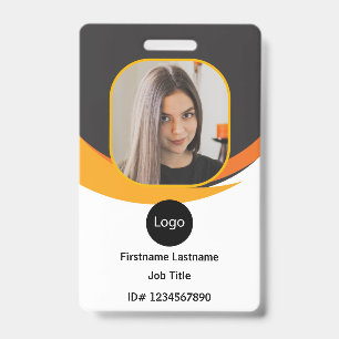 Badge identifiant d'employé de société personnalisé, cod
