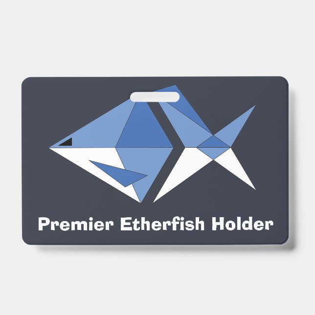 Badge Identifiant Premier Etherfisher (Face)