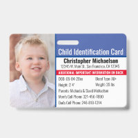 Identification de l'identité de l'enfant Allergie 