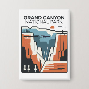 Badge Illustration Abstraite du parc national du Grand C