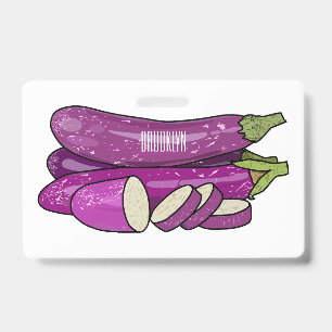 Badge Illustration d'aubergine