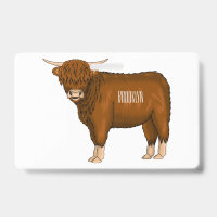 Illustration de dessin animé de vache des Highland