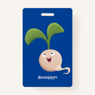 Badge Illustration de la caricature de la gerbe de grain
