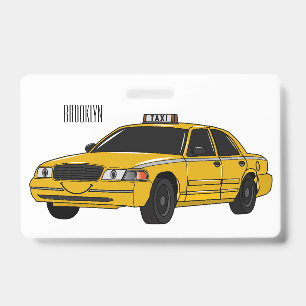 Badge Illustration de taxi
