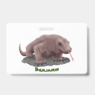 Badge Illustration du dragon de Komodo