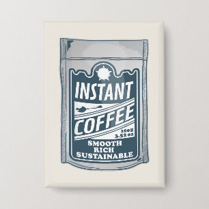 Badge Illustration instantanée de pop art café