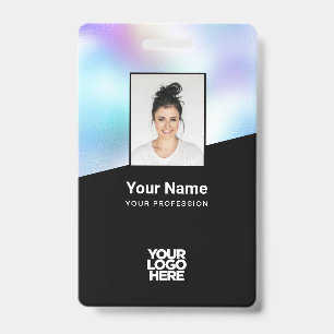 Badge Image Arrière - plan personnalisée Nom du logo d
