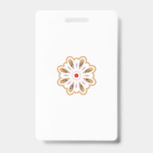 Badge Impression d'art de fleur de mandala   Décoration 