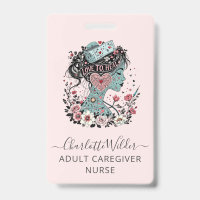 Infirmière aux soins rose