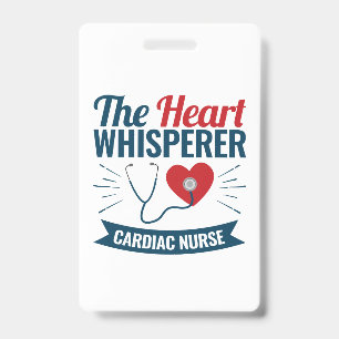 Badge Infirmière cardiaque le murmure du cœur