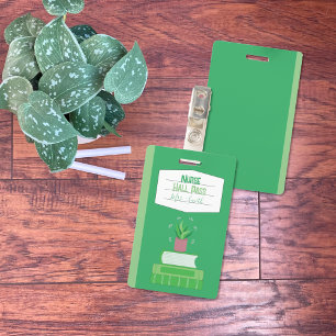 Badge Infirmière Carnet Faux Infirmière Passe du Hall Ve