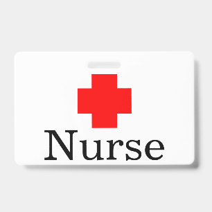 Badge Infirmière de la Croix-Rouge médicale