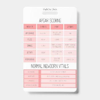 Badge Infirmière de référence APGAR et NRP