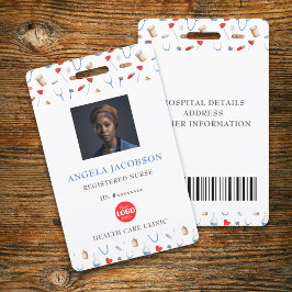 Badge Infirmière inscrite Identification photo de l'empl