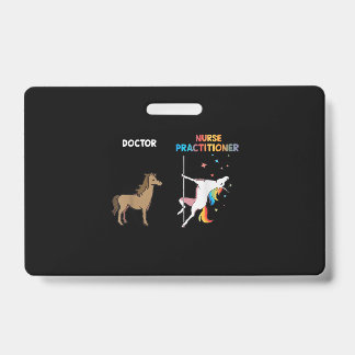 Badge Infirmière Praticien Unicorn Dancing Pole
