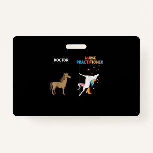 Badge Infirmière Praticien Unicorn Dancing Pole
