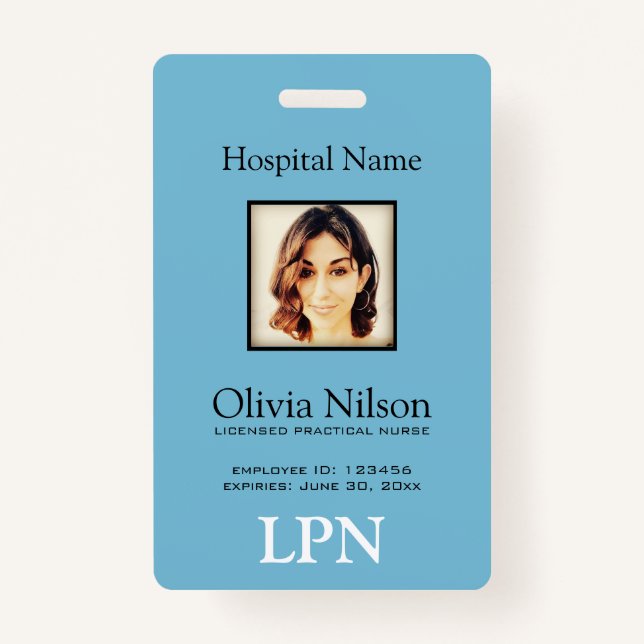Badge Infirmière pratique autorisée (Devant)