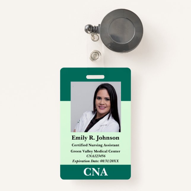 Badge Insigne CNA personnalisé (Front with Retractable)