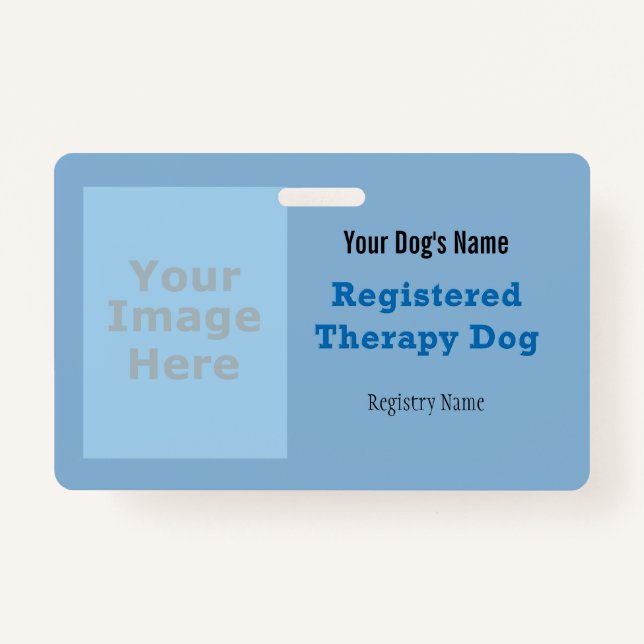 Badge Insigne de chien de thérapie homologué (Devant)