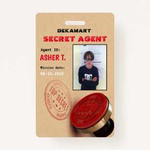 Badge Insigne de compagnie de l'agent secret du parti es