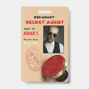 Badge Insigne de compagnie de l'agent secret du parti es