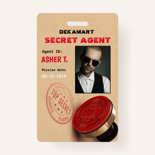 Badge Insigne de compagnie de l'agent secret du parti es (Devant)