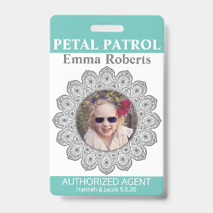 Badge Insigne de Fille des Fleurs Patrouille des Pétales