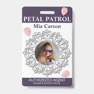 Badge Insigne de Fille des Fleurs Patrouille des Pétales